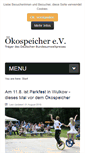 Mobile Screenshot of oekospeicher.de